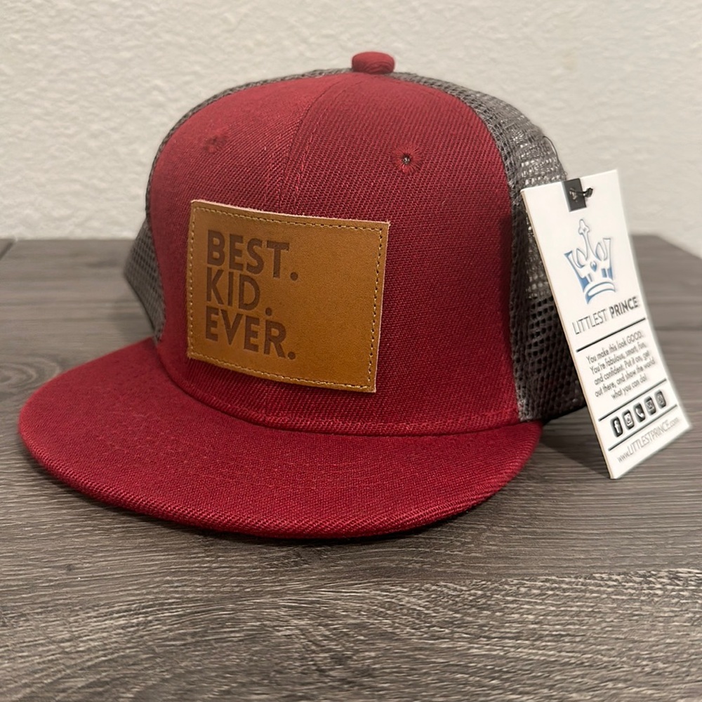 Best Kid Ever Snap Back Trucker Hat - Littlest Prince Couture - Small